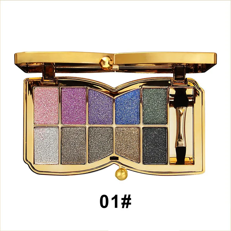 10 Colors Sparkle Shimmer Eyeshadow Palette