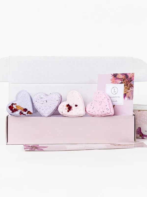 5 heart shaped Shower Steamers Gift Set