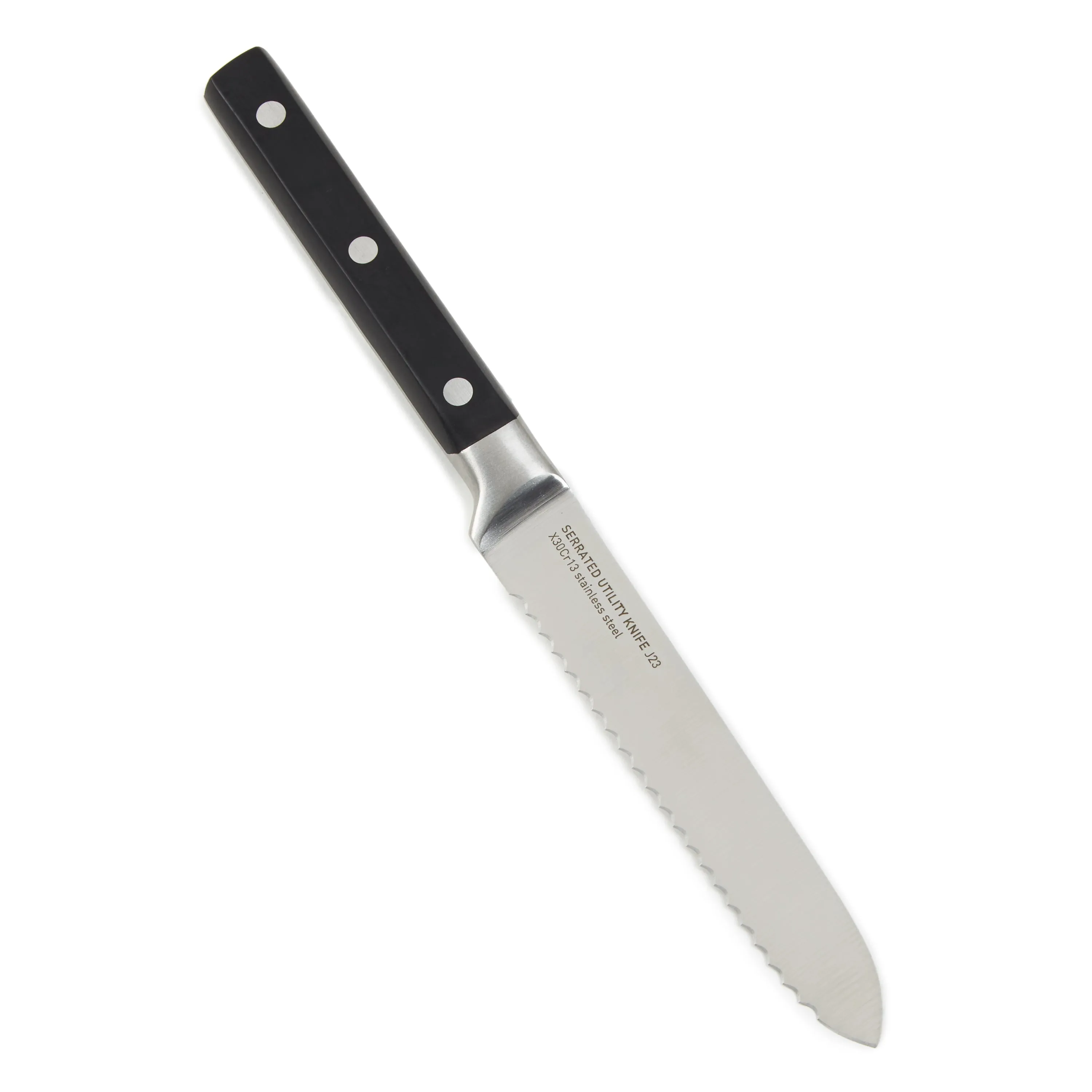 BergHOFF DiNA Gene Stainless Steel Serrated Utility Knife, 5"