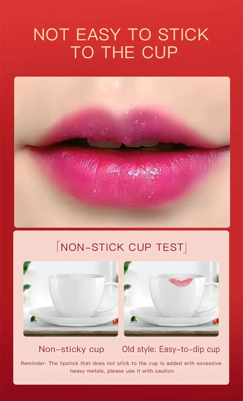 Black Rose Temperature Change Lipsticks Waterproof Long Lasting Moisturizing Non Stick Cup Lipstick Sexy Makeup Pack of 2