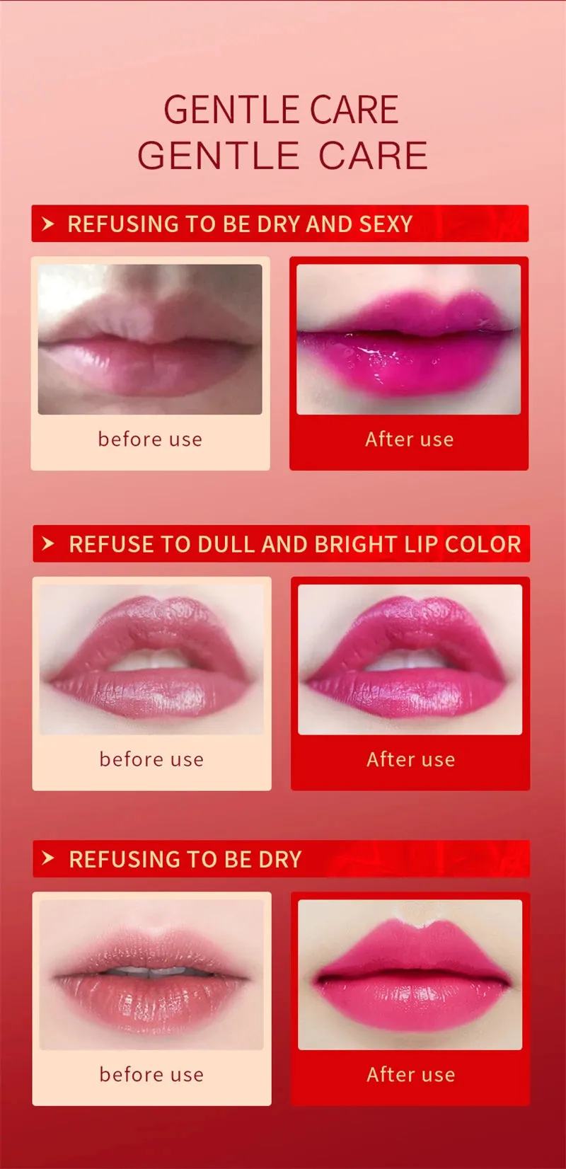 Black Rose Temperature Change Lipsticks Waterproof Long Lasting Moisturizing Non Stick Cup Lipstick Sexy Makeup Pack of 2