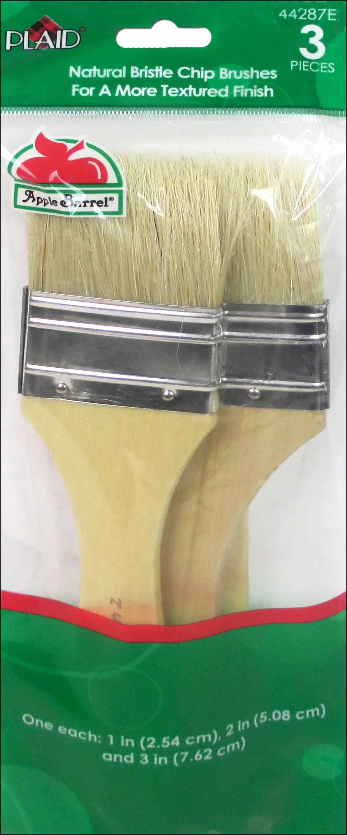 Brush Set,3P Nat Bristle Chip