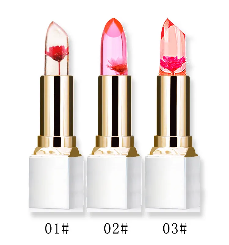 Color Change Long-lasting Flower Jelly Moisturizer Lipsticks