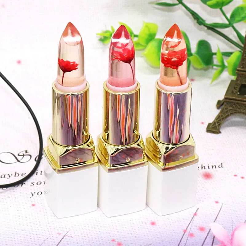 Color Change Long-lasting Flower Jelly Moisturizer Lipsticks