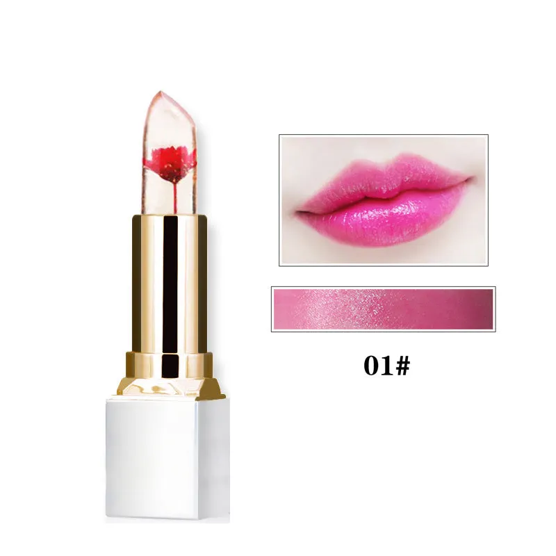 Color Change Long-lasting Flower Jelly Moisturizer Lipsticks