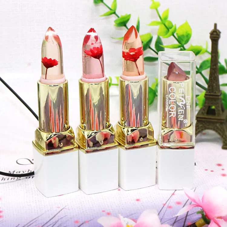 Color Change Long-lasting Flower Jelly Moisturizer Lipsticks