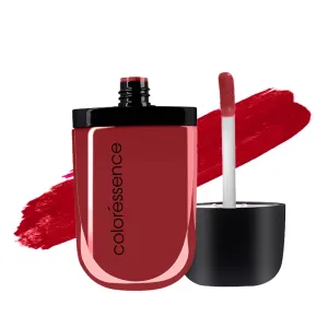 COLORESSENCE Intense Liquid Lip Color | Long Lasting, Smudgeproof, Waterproof and Intense Color Formula for Long Lasting Effect | 9  Hours Intense Wear & Velvety Matte Finish | Red Alert | 8ml