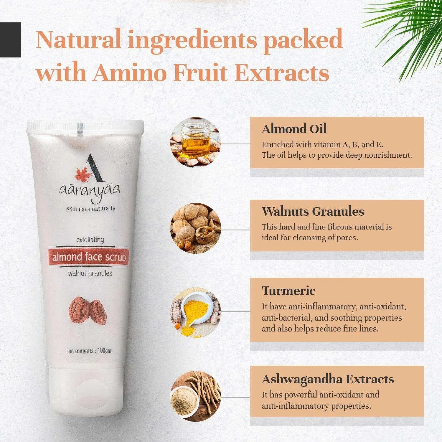 Exfoliating Almond Face Scrub