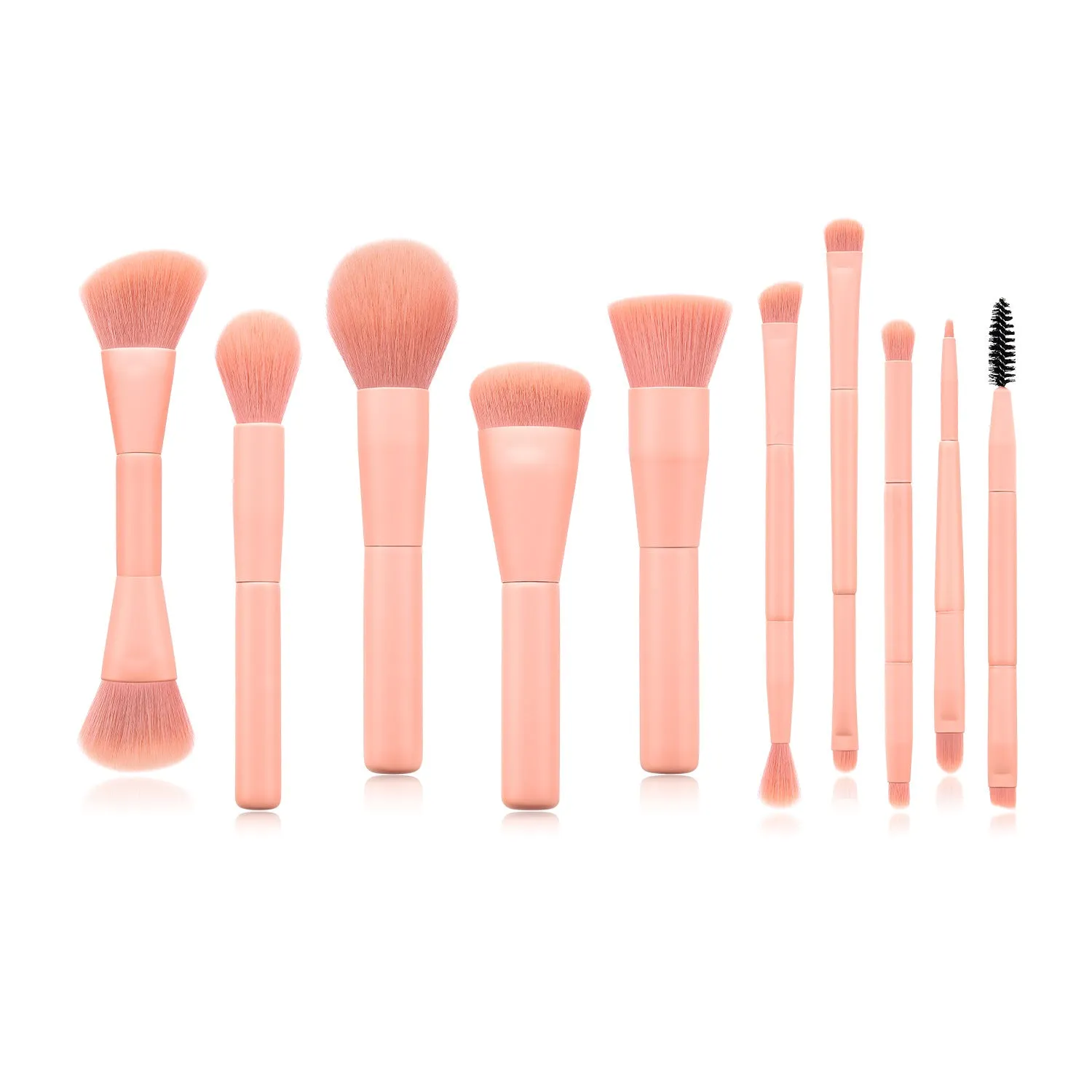 GlamCraft Makeup Tool Set - 10pcs Brushes Set