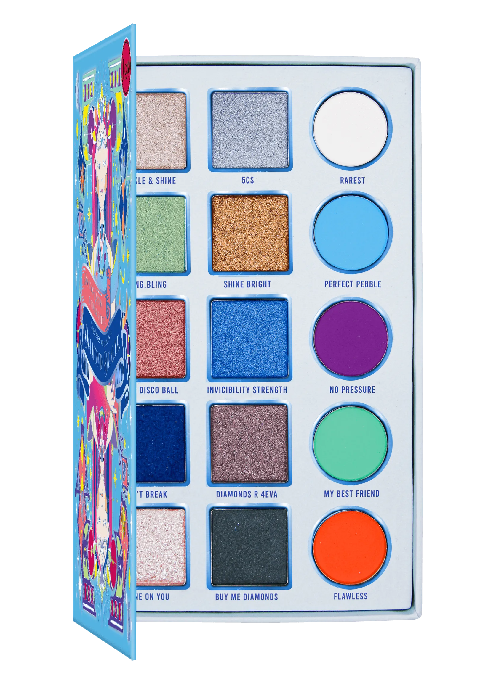 J.Cat Beauty Beauty House Of Queens 15 Color Palette - Hqp104