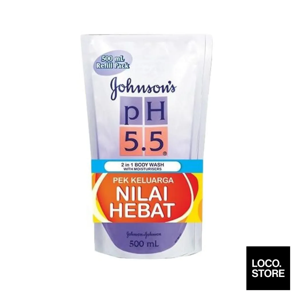 Johnsons PH5.5 2In1 Body Wash 500ml Twin Pack