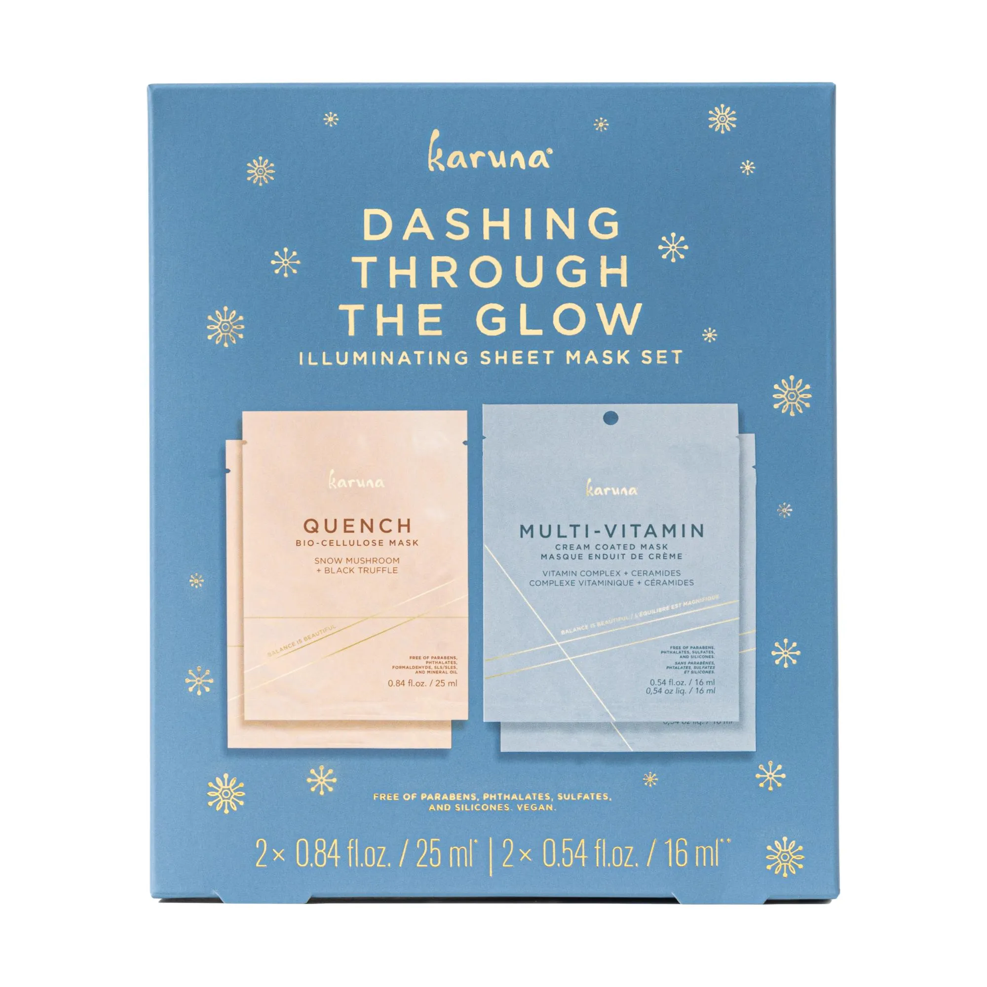 Karuna Dashing Through The Glow Illuminating Sheet Mask Set