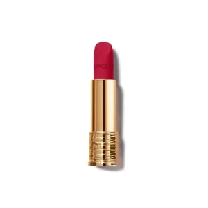 L'Absolu Rouge Intmatte Long-lasting hydrating lipstick, 12-hour wear shade 525 French Bisou Cool Strawberry Red, Lancome