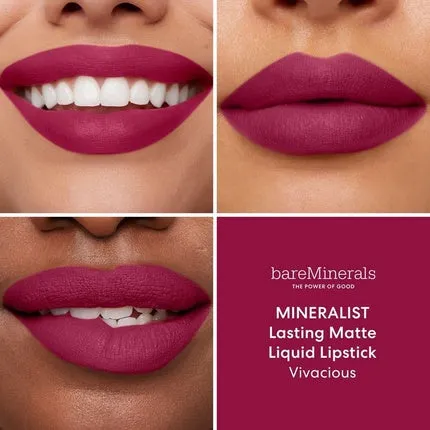 Liquid matte lipstick Mineralist Lasting Matte Liquid Lipstick 3.5 ml Vivacious, Bareminerals