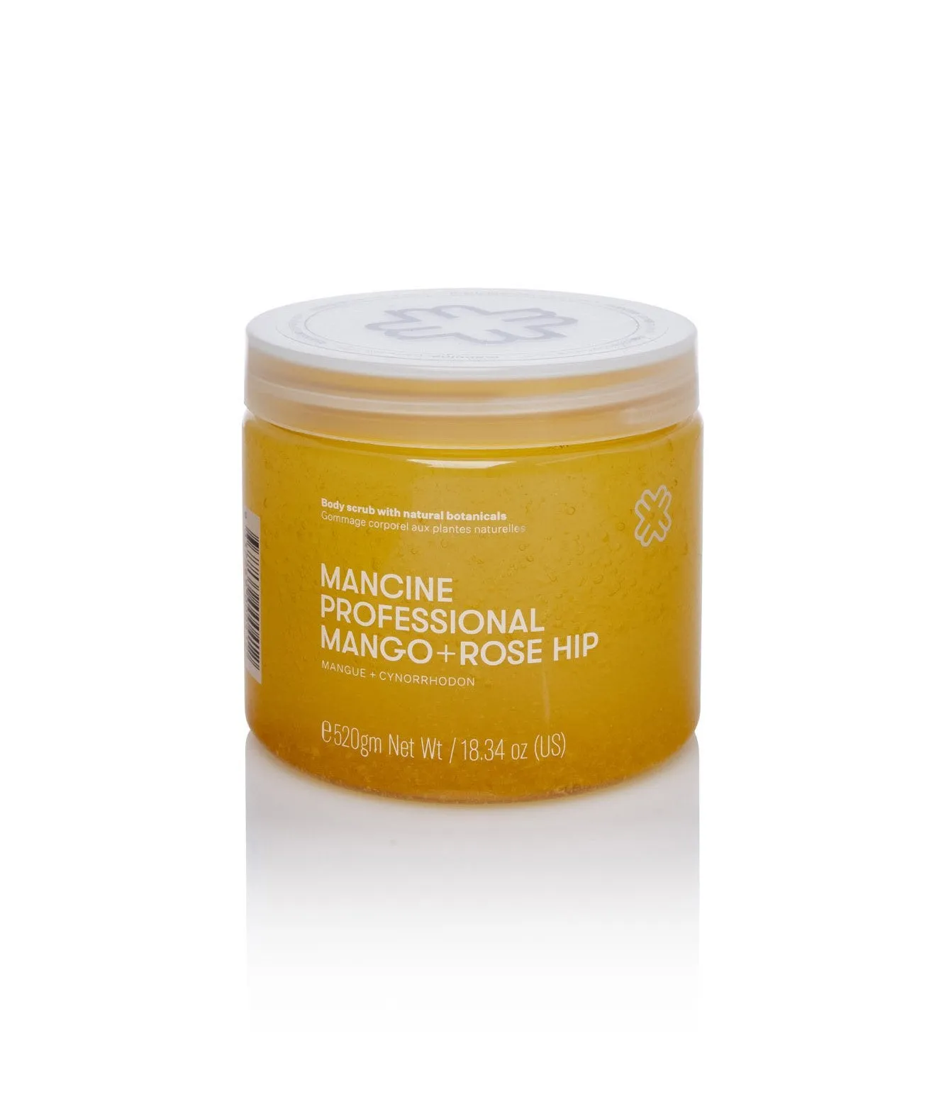 Mancine Hot Salt Body Scrub: Mango & Rose Hip 520g