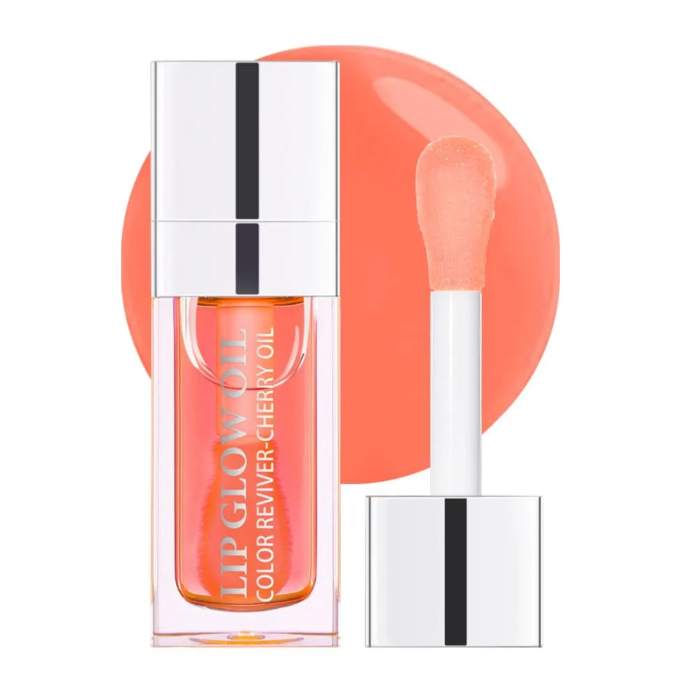 Moisture-Boosting Lip Oil Gloss with Plumping Effect and Hydrating Tint