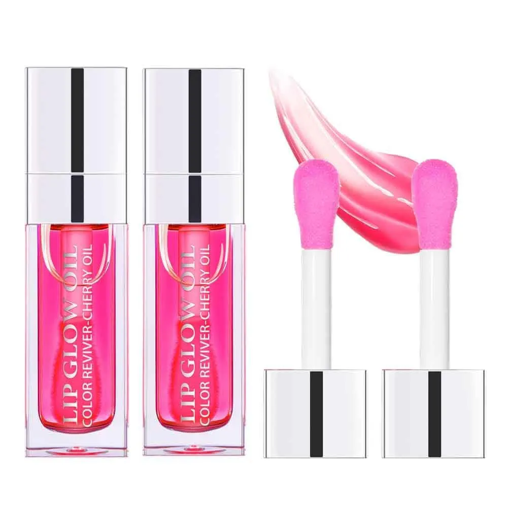 Moisture-Boosting Lip Oil Gloss with Plumping Effect and Hydrating Tint