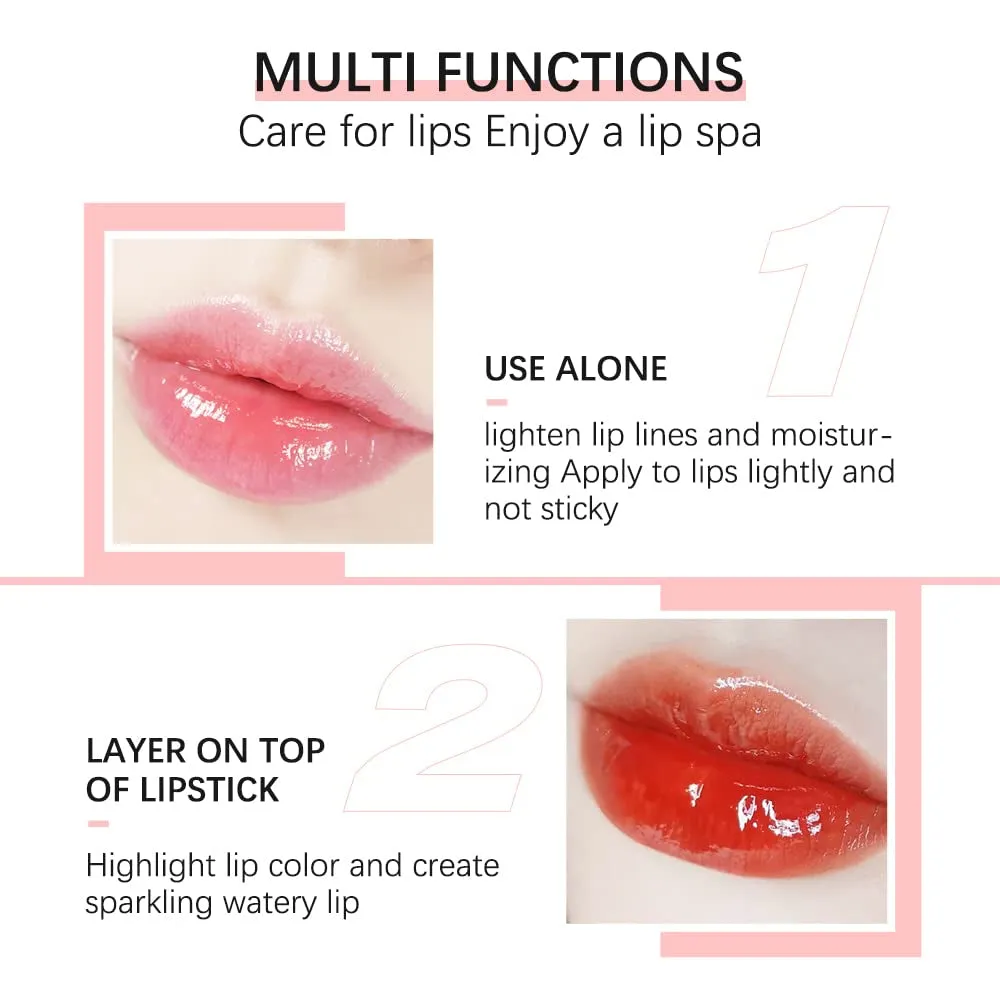 Moisture-Boosting Lip Oil Gloss with Plumping Effect and Hydrating Tint