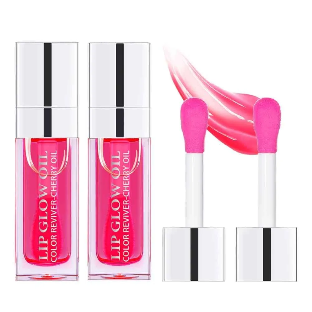 Moisture-Boosting Lip Oil Gloss with Plumping Effect and Hydrating Tint