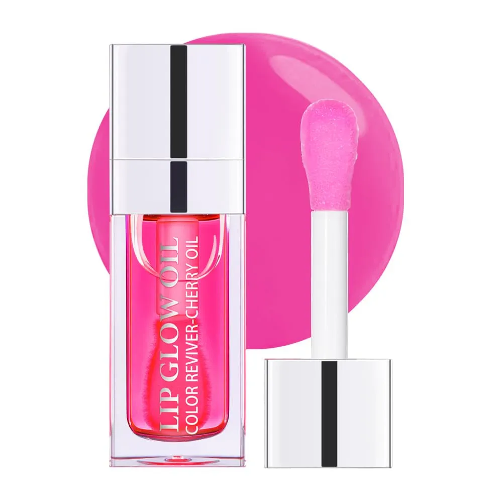 Moisture-Boosting Lip Oil Gloss with Plumping Effect and Hydrating Tint