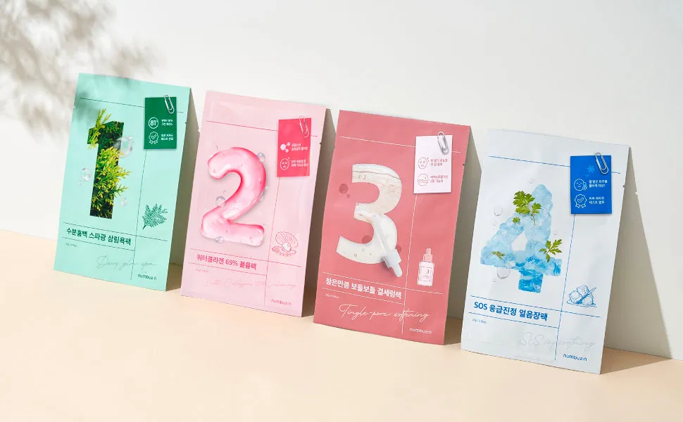 Numbuzin Best Selling Sheet Mask Set