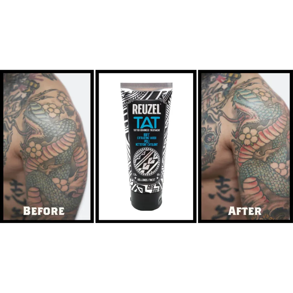 Reuzel TAT Buff Exfoliating Wash 100ml - Gentle Tattoo Cleanser