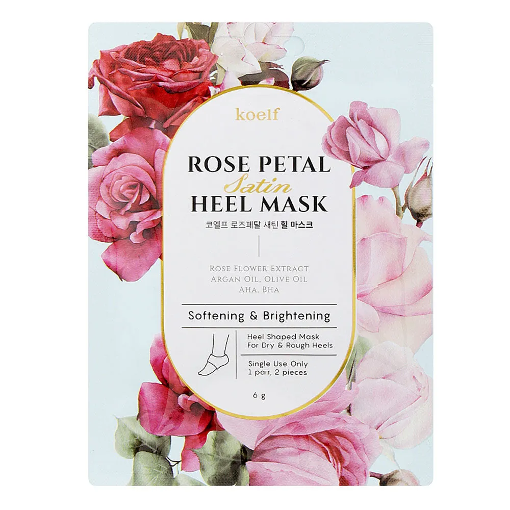 Rose Petal Satin Heel Mask