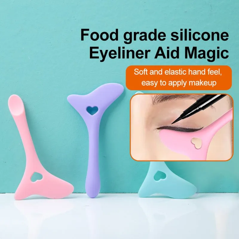 Silicone Eyeliner Stencil Wing | Tip Mascara Drawing | Lipstick Aid Face Cream Applicator | Makeup Tool Eyeliner | Stencils Silicone