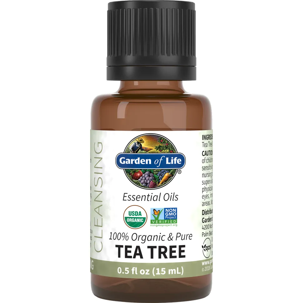 Tea Tree Organic Essential Oil .5 fl oz by Garden Of Life