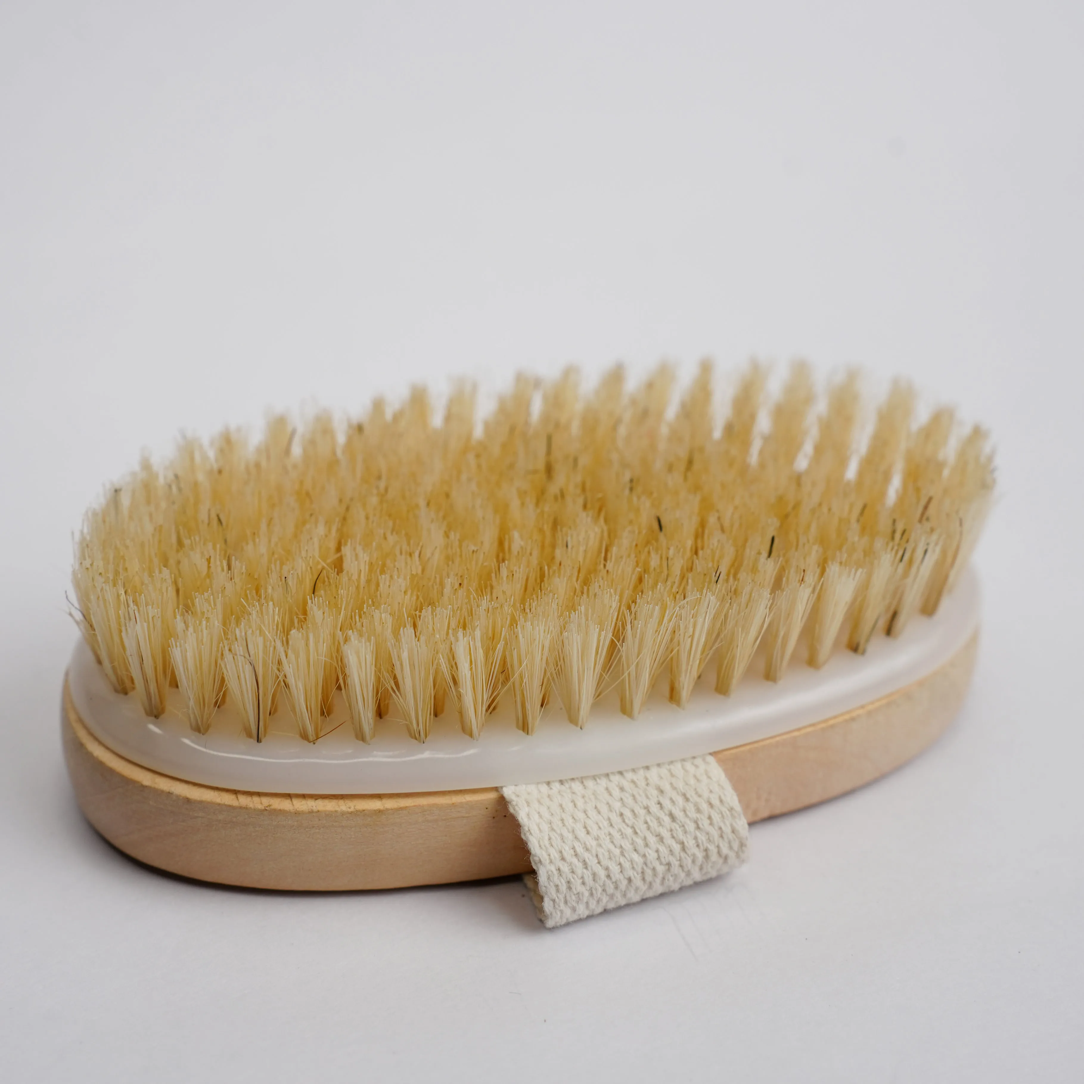 Velvet Touch Beach Wood Body Scrubber Brush | Oval Shaped