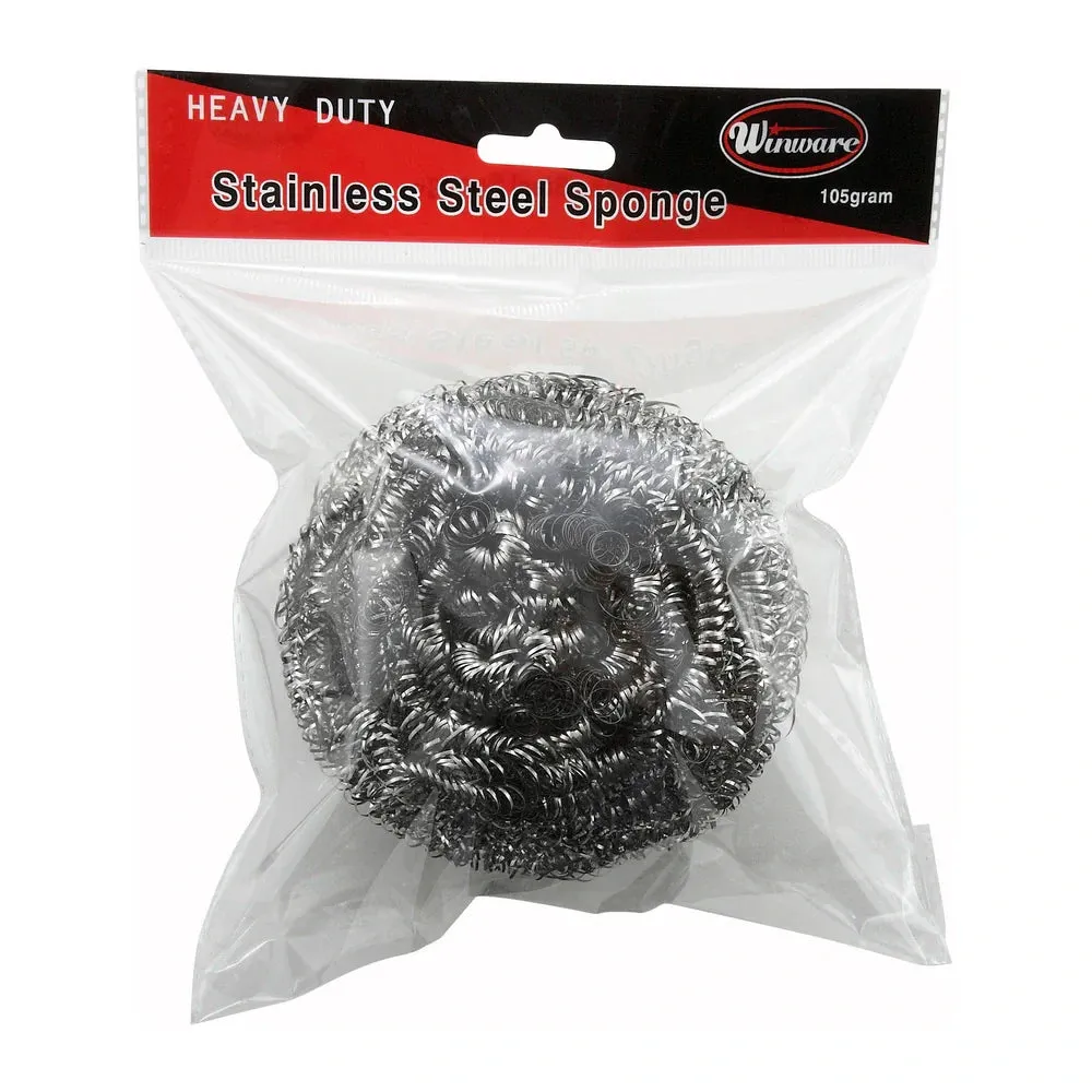 Winco SPG-105 Stainless Steel Scrubbing Sponge, 105g